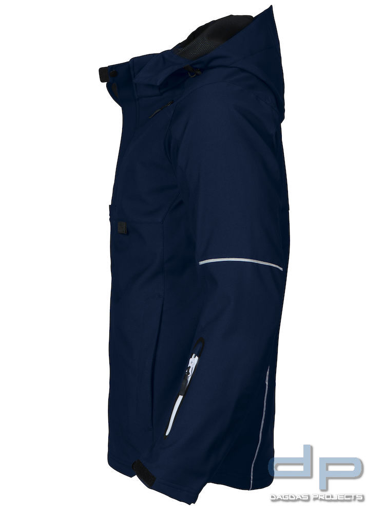 Behörden Funktions Softshelljacke 3-lagig inklusive Wunschbedruckung in 3 m reflex silber
