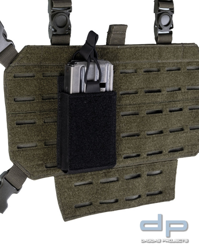 MAG.TASCHE SINGLE M.KLETTRÜCKEN SCHWARZ VPE 5