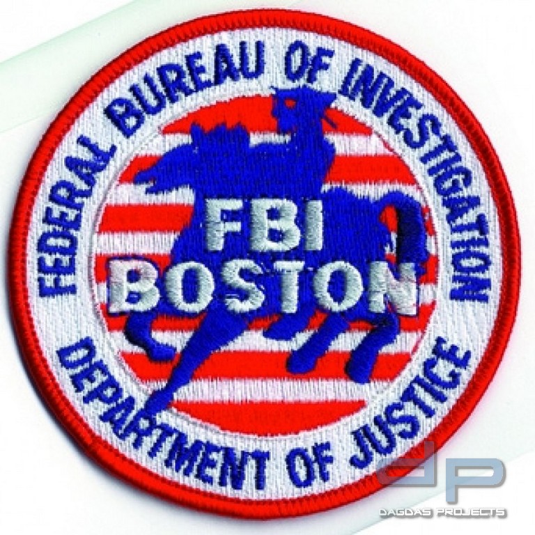 Stoffaufnäher - F.B.I. Boston (Office)