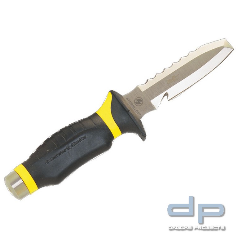 Tauchermesser Blue Tang HYDRALLOY, gelb, Blunt Tip-Klinge (stumpf)