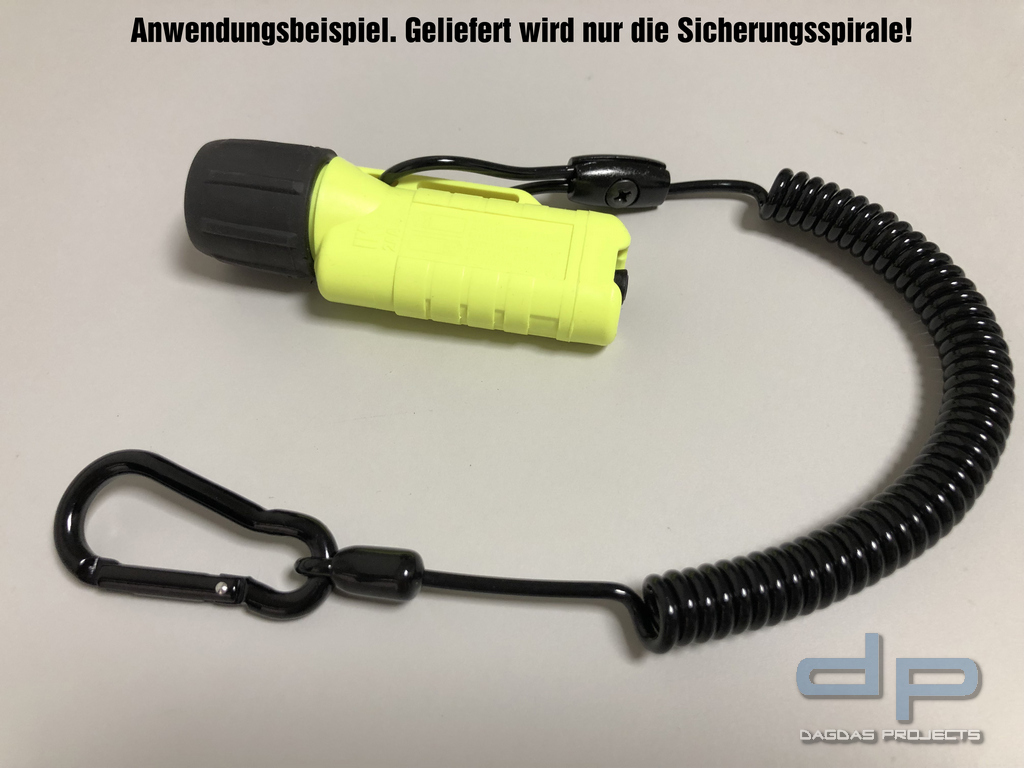 dp Sicherungsspirale zur Sicherung von Wertgegenständen schwarz