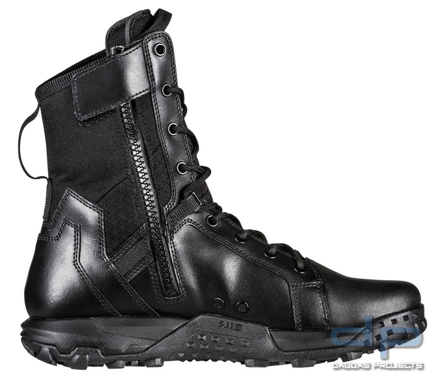 5.11® A/T 8" SIDE ZIP BOOT EINSATZSTIEFEL IN SCHWARZ