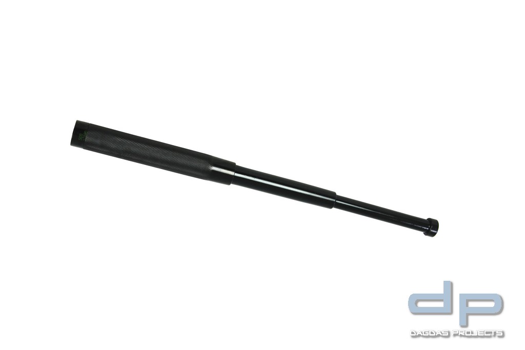 Mini Teleskopschlagstock 12 Zoll, Schwarz oder Silber ohne Schlüsselring