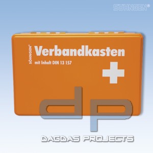 KIEL Verbandkasten leer Kunststoff orange