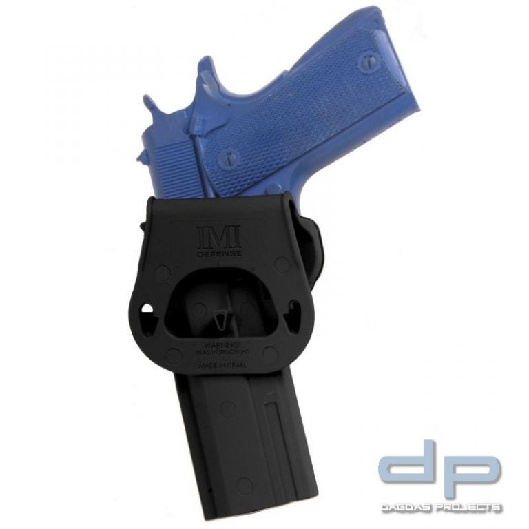 IMI DEFENSE® Paddleholster für 1911 Pistolen schwarz, rechts, 1911 m. 5" Lauf, BL 45 mm