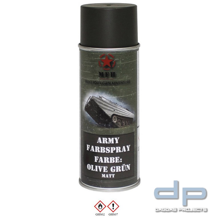 Farbspray, "Army" OLIV GRÜN, matt, 400 ml