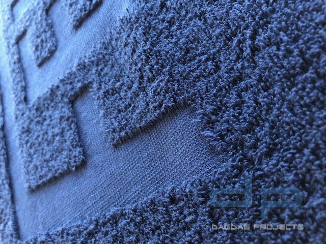 Premium Duschtuch und Handtuch mit FEUERWEHR Einwebung marineblau 140x67cm 100% Baumwolle, sehr flau