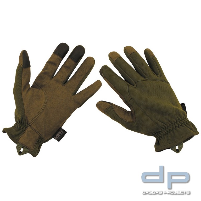 Fingerhandschuhe, oliv, "Lightweight"
