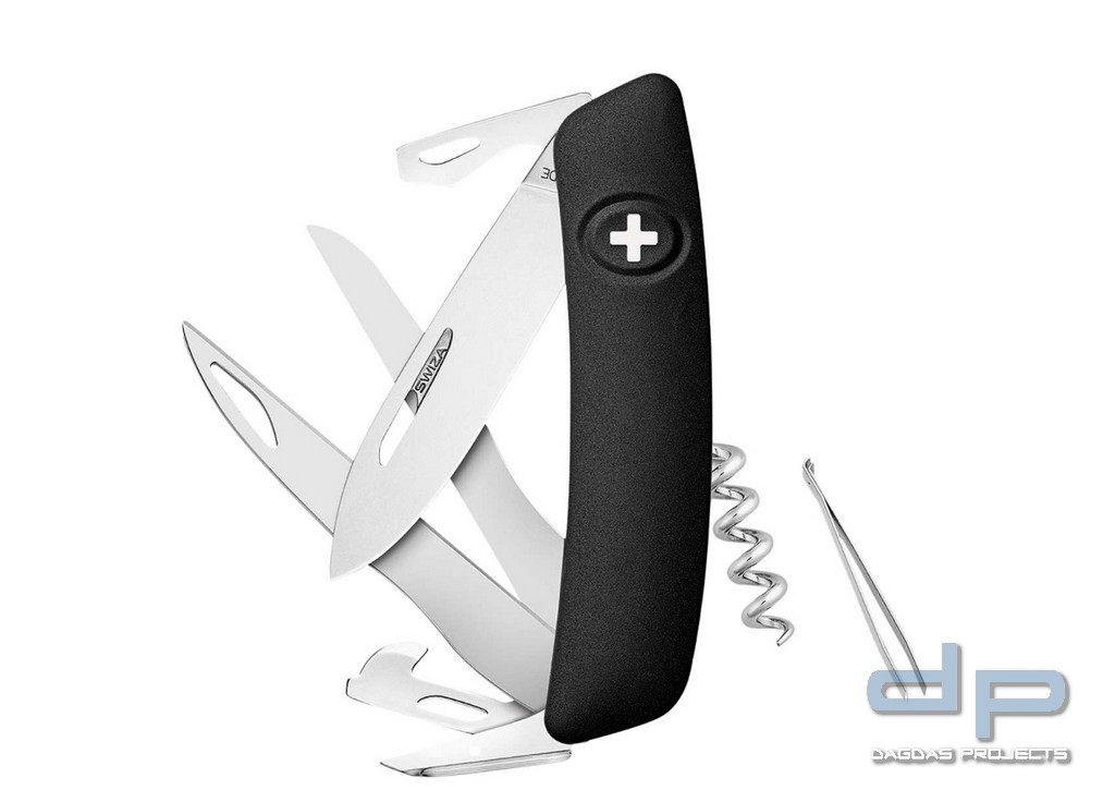 Taschenmesser D07 SCISSORS schwarz