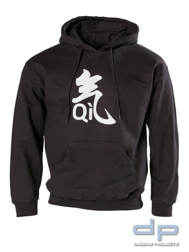 QI Kapuzenpullover in Schwarz
