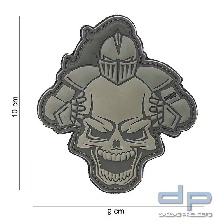 Emblem 3D PVC Knight grau