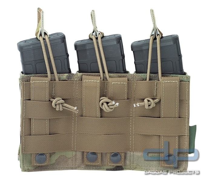 Warrior Triple Open Mag Pouch Multicam M4/AR15