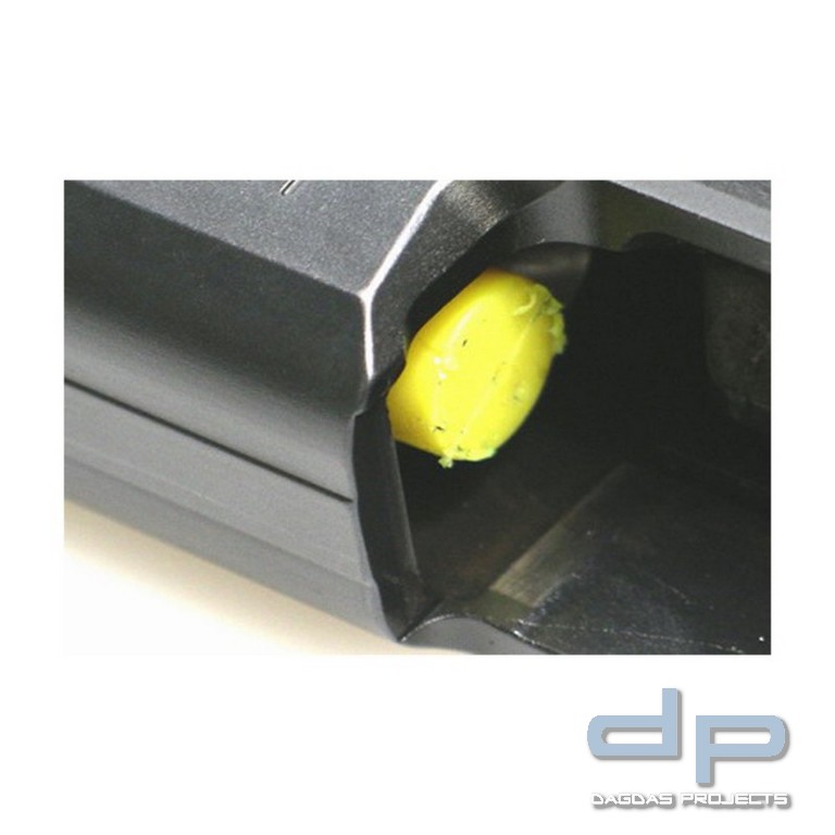 Schußwaffen-Sicherungs AMMO SAFE für Kurzwaffen Kaliber 9 mm bzw. .357