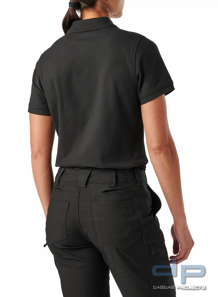 5.11 Utility Polo - Women's - Short Sleeve in Schwarz und Dark Navy