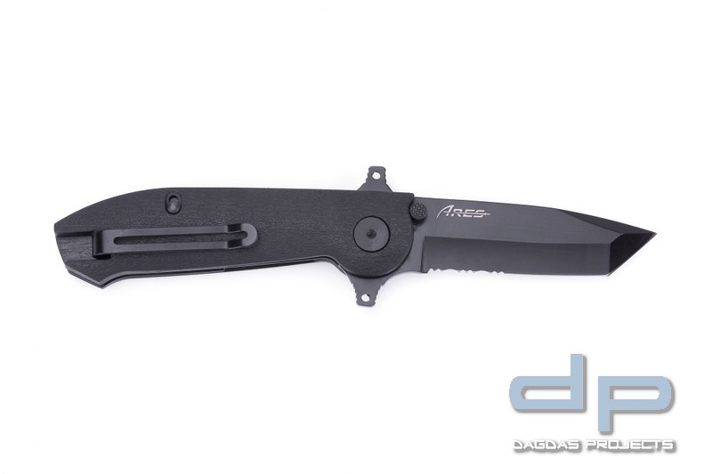 Tekut Einsatzmesser Ares schwarz 12C27 Sandvik- Stahl