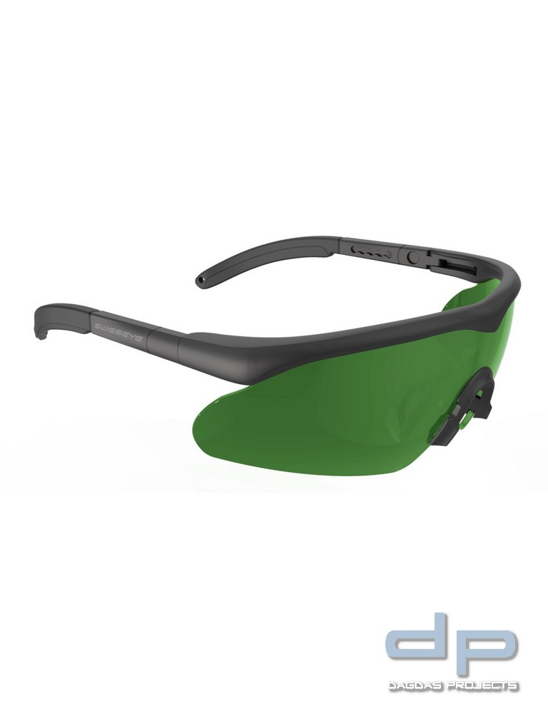SWISS EYE® Takt. Laserschutz-/Schiessbrille "Raptor PRO" , grün