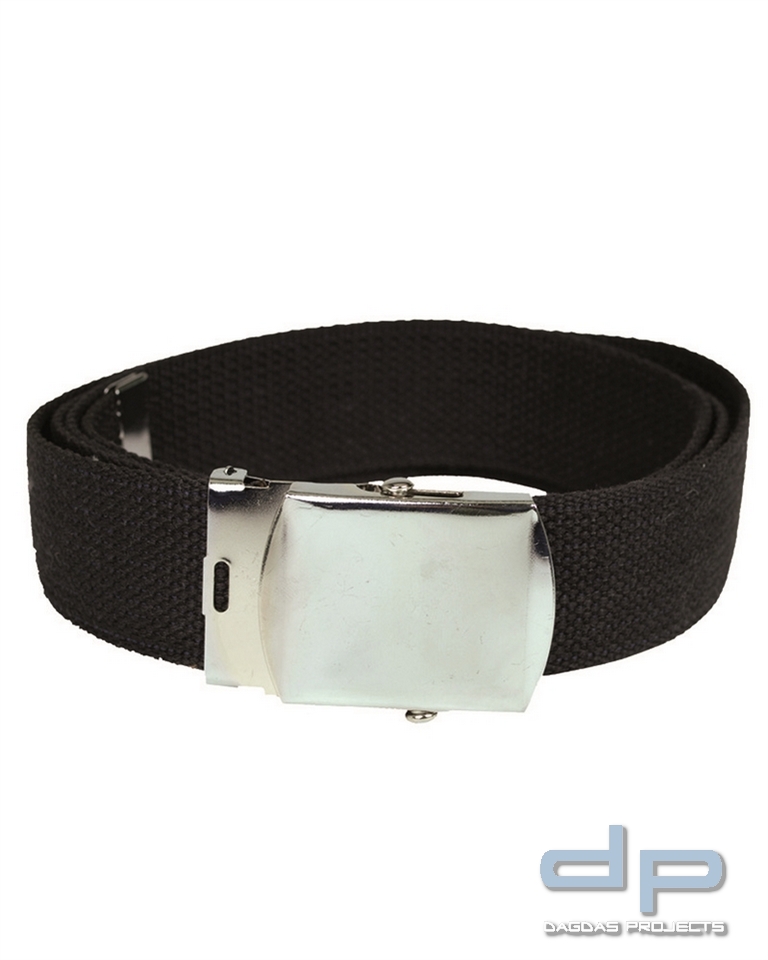 US HOSENGÜRTEL 38MM SCHWARZ 5 Stück
