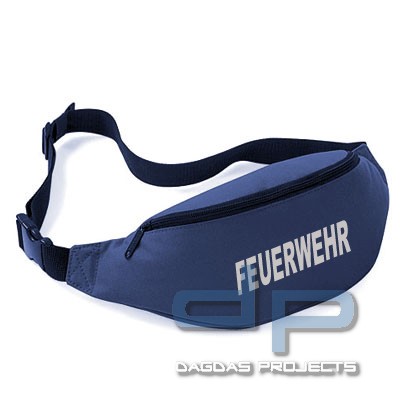 Gürteltasche DP mit Wunschaufdruck in silber reflex