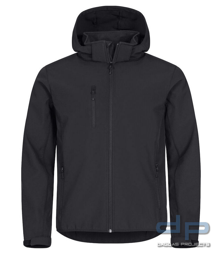 Behörden Herren Classic Softshell Hoody mit Aufdruck nach Wunsch auf Brust und Rücken