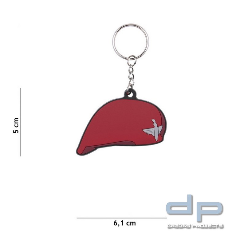 Schlüsselanhänger 3D PVC 1st Airborne Baret WWII #116