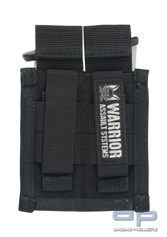 Warrior Double 9mm Pistol Pouch Black