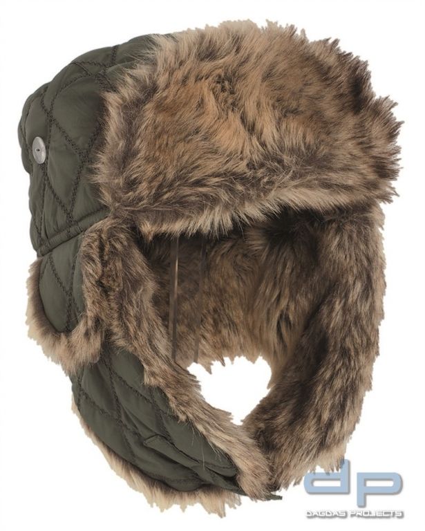 WINTERMÜTZE M.KUNSTPELZ OLIV VPE 5