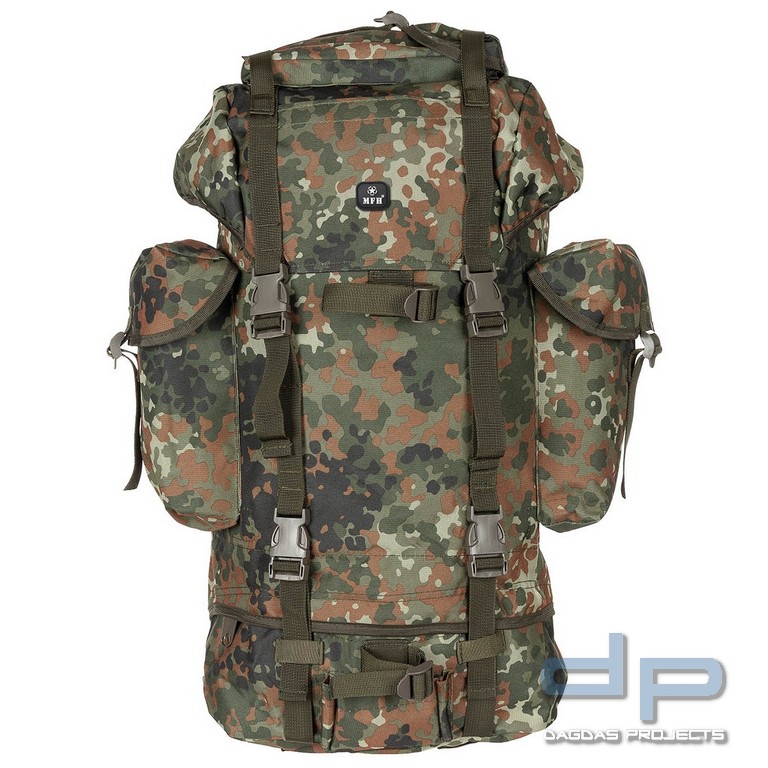 BW Kampfrucksack, flecktarn, groß, Mod.