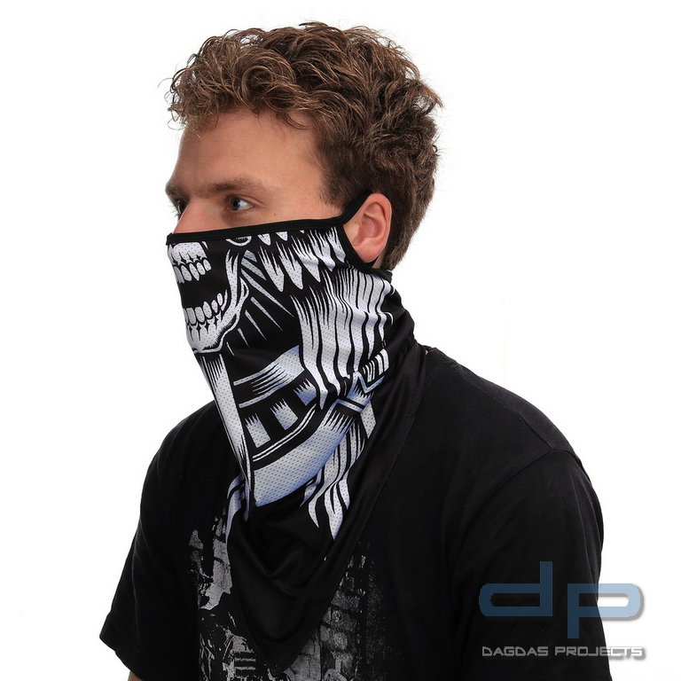 Schutzmaske mit Ohrbügel Skull style 8