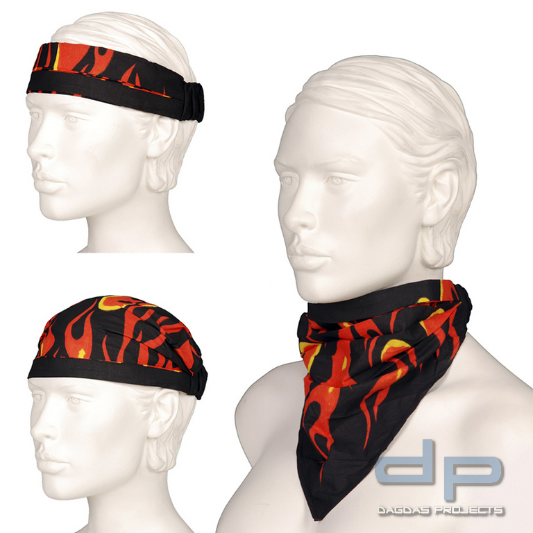 3 in 1 Bandana v-top big flame