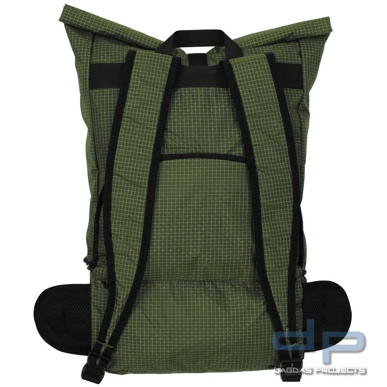 Rucksack, faltbar, 35 l, oliv, Rip Stop, Nylon
