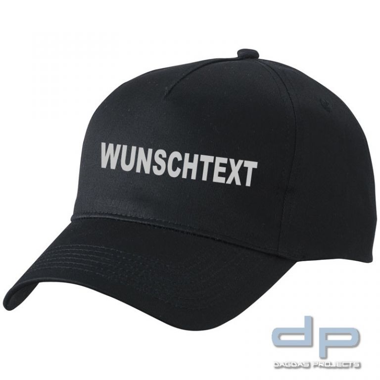 5 Panel Cap mit reflektierendem Aufdruck nach Wunsch in verschiedenen Farben