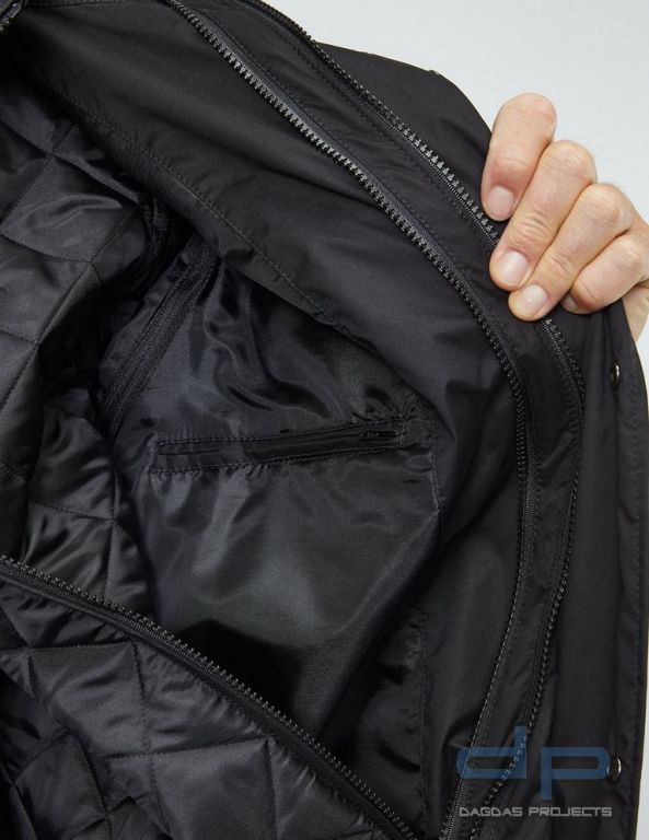 Behörden Blouson schwarz mit Aufdruck nach Wunsch in reflex silber