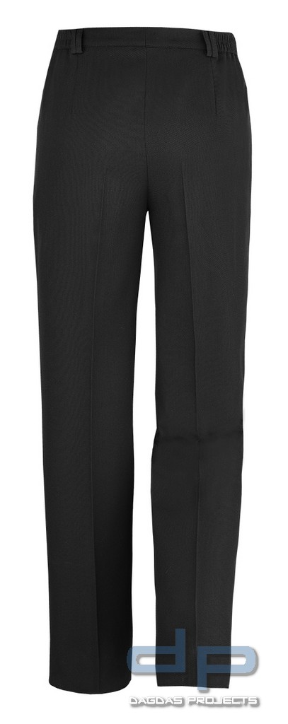 Uniformhose 55%/45% Polyester/Schurwolle Kammgarn-Serge Farbe schwarz