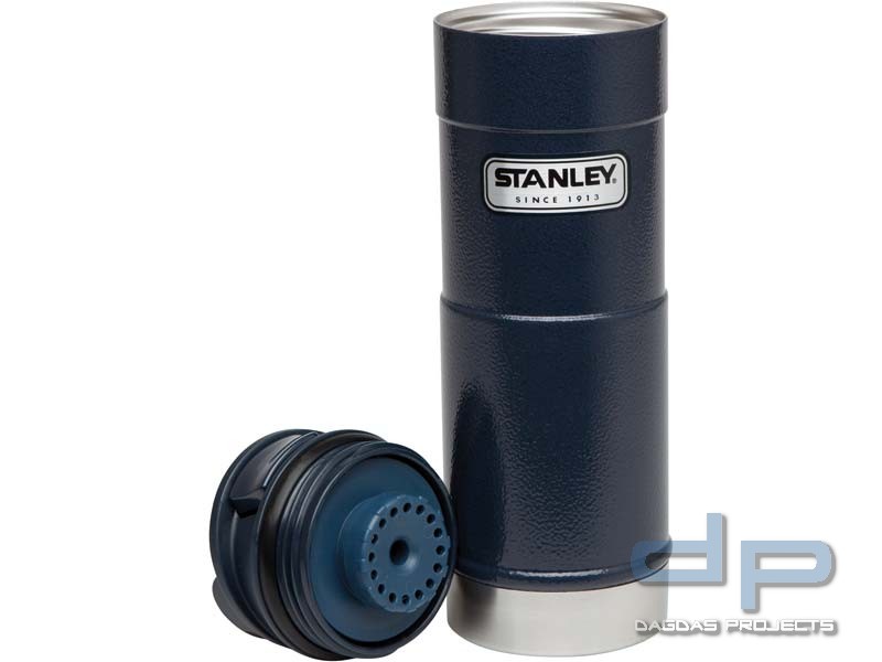 Stanley Classic Vakuum-Trinkbecher, 0,47 Liter, 18/8 Edelstahl, Hammerton navy blau