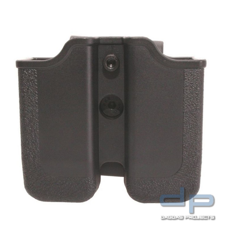 Doppelmagazintasche mit drehbarer Gürtelschlaufe