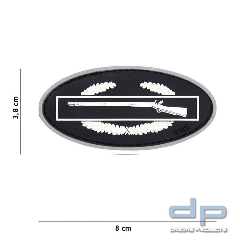 Emblem 3D PVC Infantry weiss