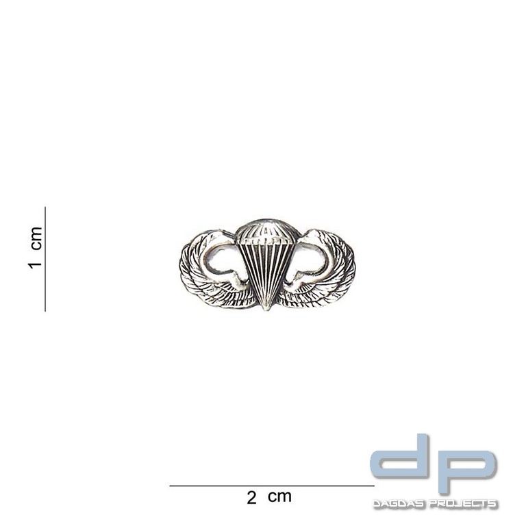 Emblem Para Wing klein Silber