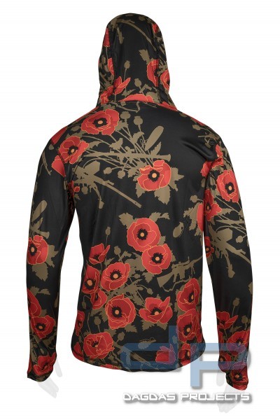 OTTE GEAR SHADE SHIRT UPF 50+ LONGSLEEVE MIT UV-SCHUTZ POPPIES OF WAR