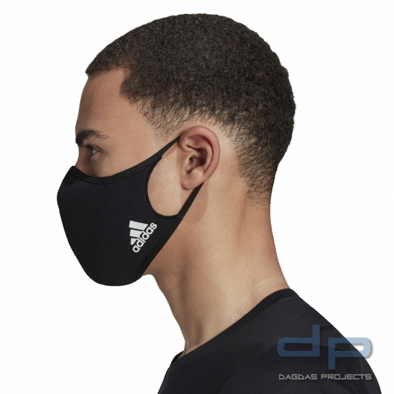 adidas® Mund/- Nasenmaske 3er Pack Größe: M/L