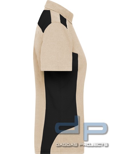 Damen Workwear Polo Shirt in verschiedenen Farben mit Aufdruck nach Wunsch auf Brust und Rücken