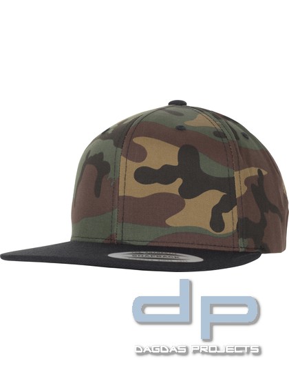 Classic Snapback 2-Tone Camo Cap in Green Camo/Black und Black/Green Camo