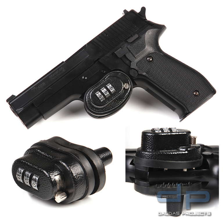 Gewehr/Pistolenschloß mit Zahlenkombination