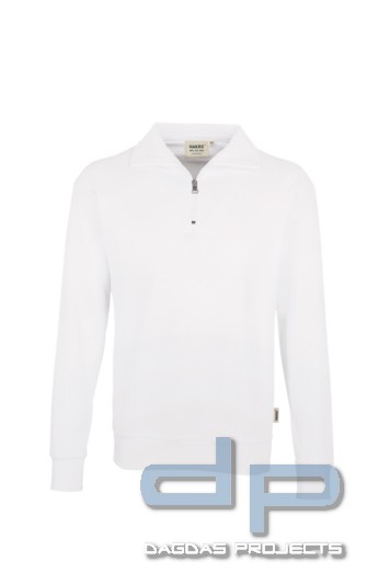 Zip Sweat 70/30 Bw./Pes. in weiß
