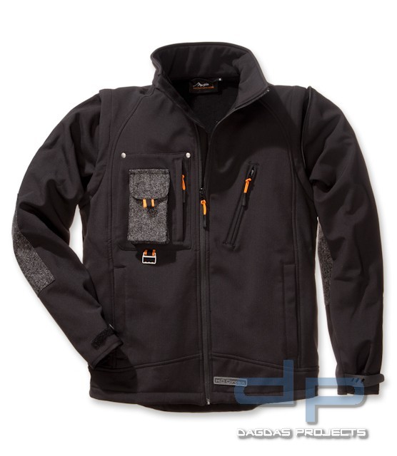 2 in 1-Softshelljacke Extreme in schwarz