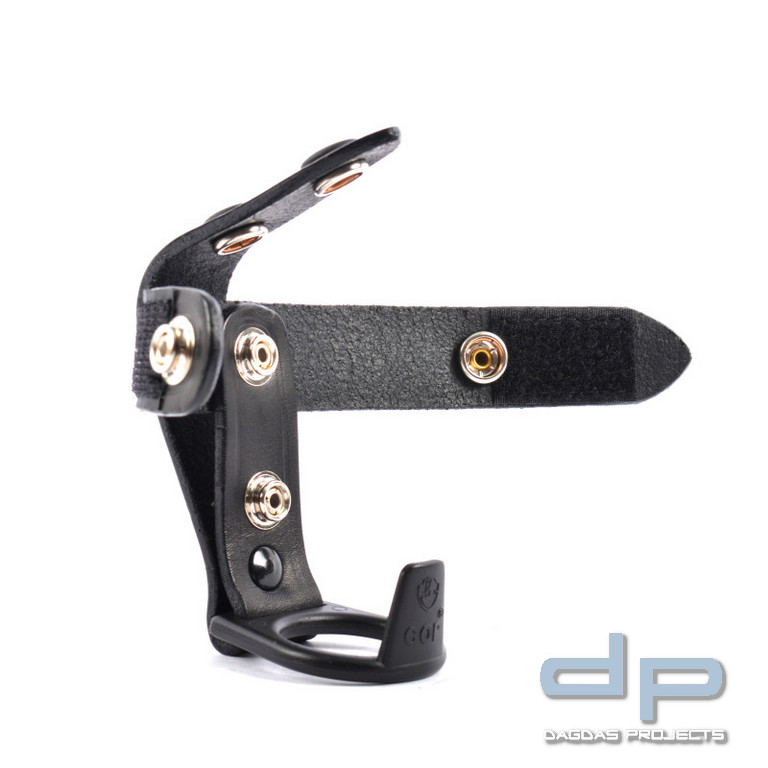 COP® 8426 abnehmbarer Schlagstock-Ringhalter mit zwei Sicherungen, Leder