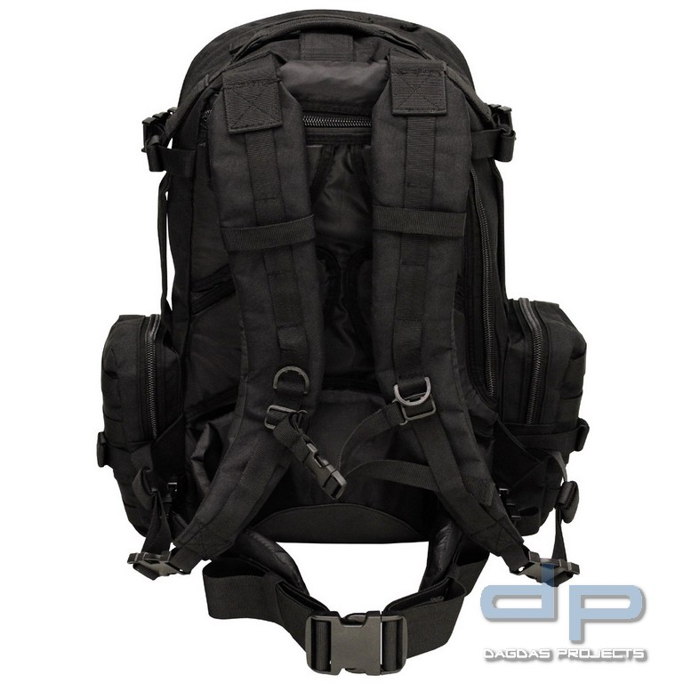 Ital. Rucksack, schwarz, "Tactical-Modular"