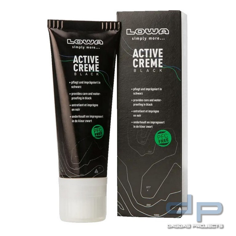 LOWA Pflegemittel Active Cream 75 ml, schwarz