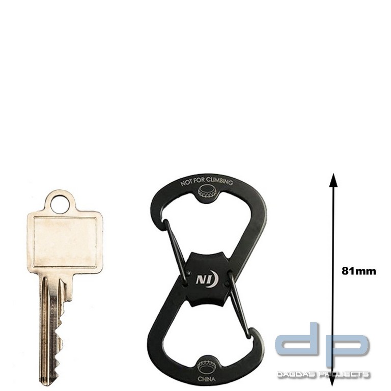 NiteIzeTM Doppelkarabiner S-Biner mit Flaschenöffner Edelstahl