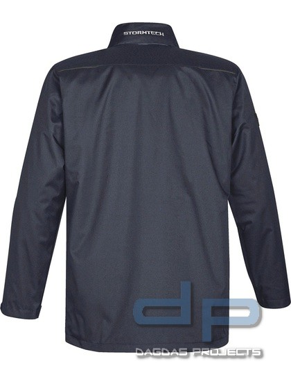Men´s Vortex HD 3-in-1 System Parka in Schwarz und Navy mit Wunschaufdruck auf Brust und Rücken