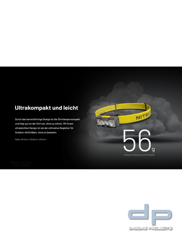 NiteCore® NU27 Stirnlampe - 600 Lumen